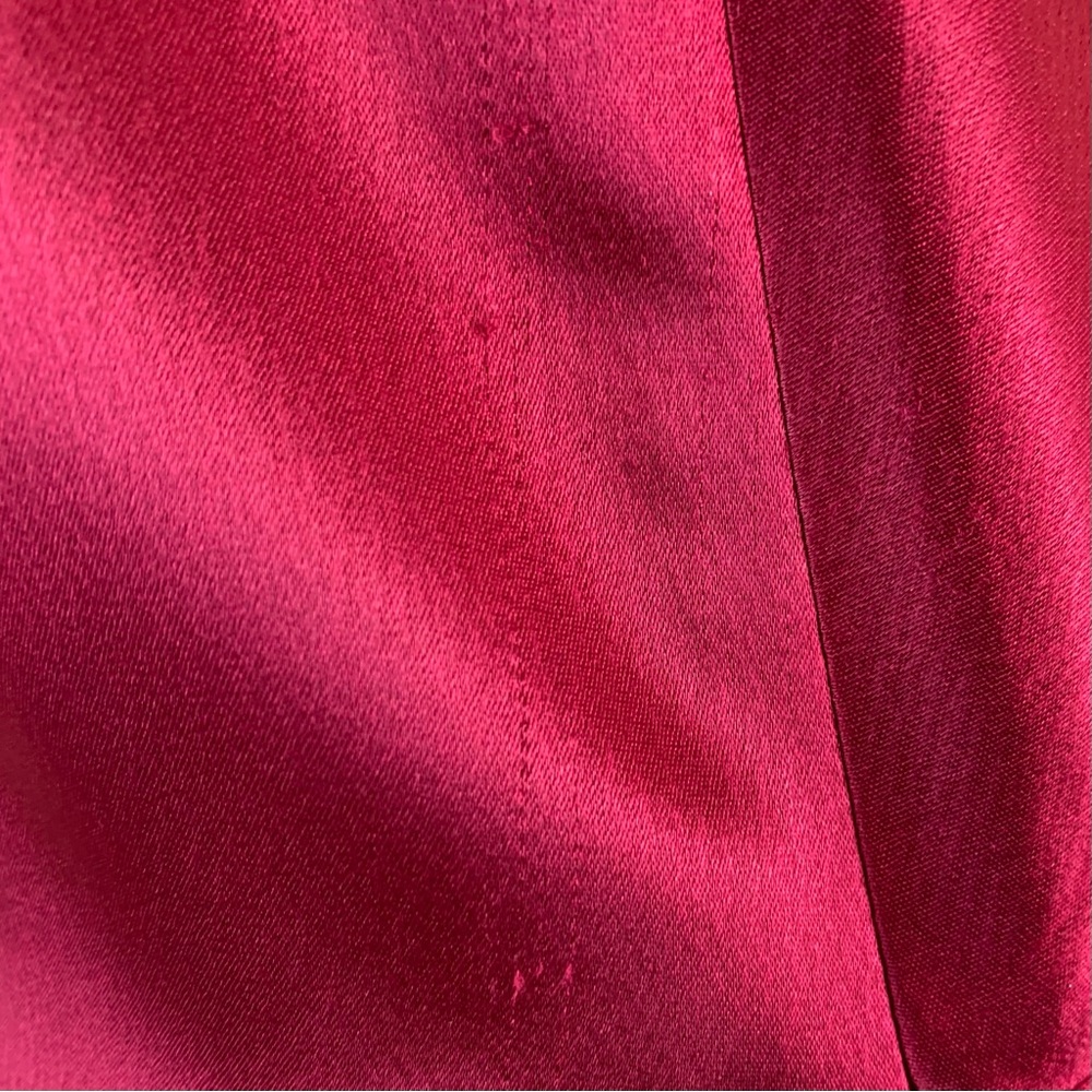 ABS by Allen Schwartz Dark Red Halter Gown - Picture 10 of 16